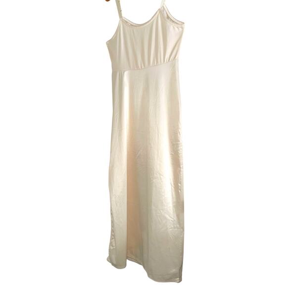 Van Raalte Vintage 60s Pale Pink High Side Slit Slip Dress 34 - Picture 5 of 12